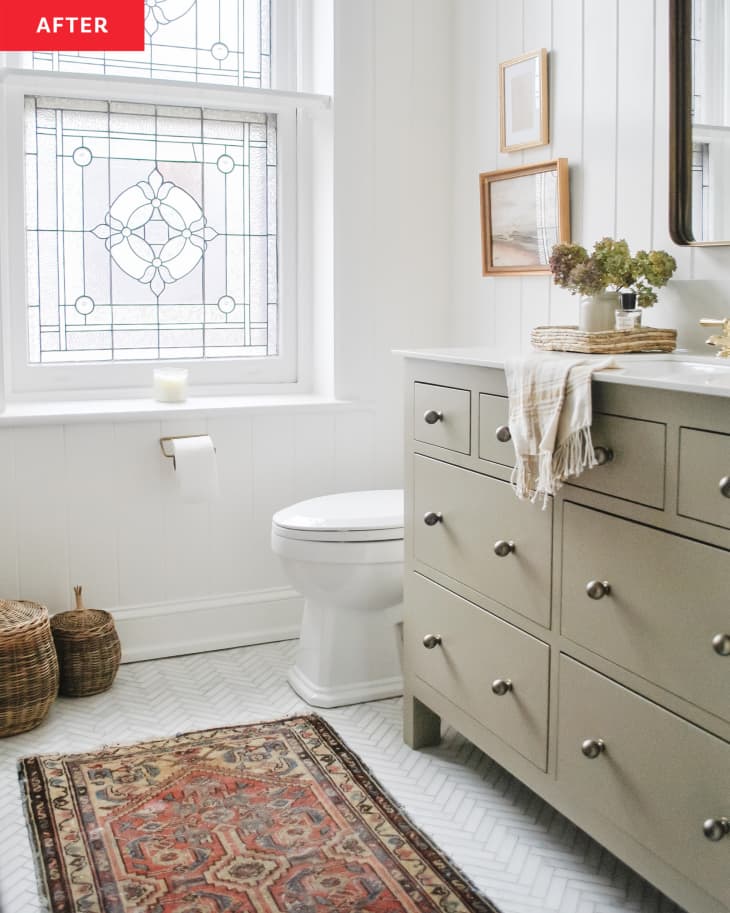 Before & After A Designer Updates Her Bathroom Without Stripping Away